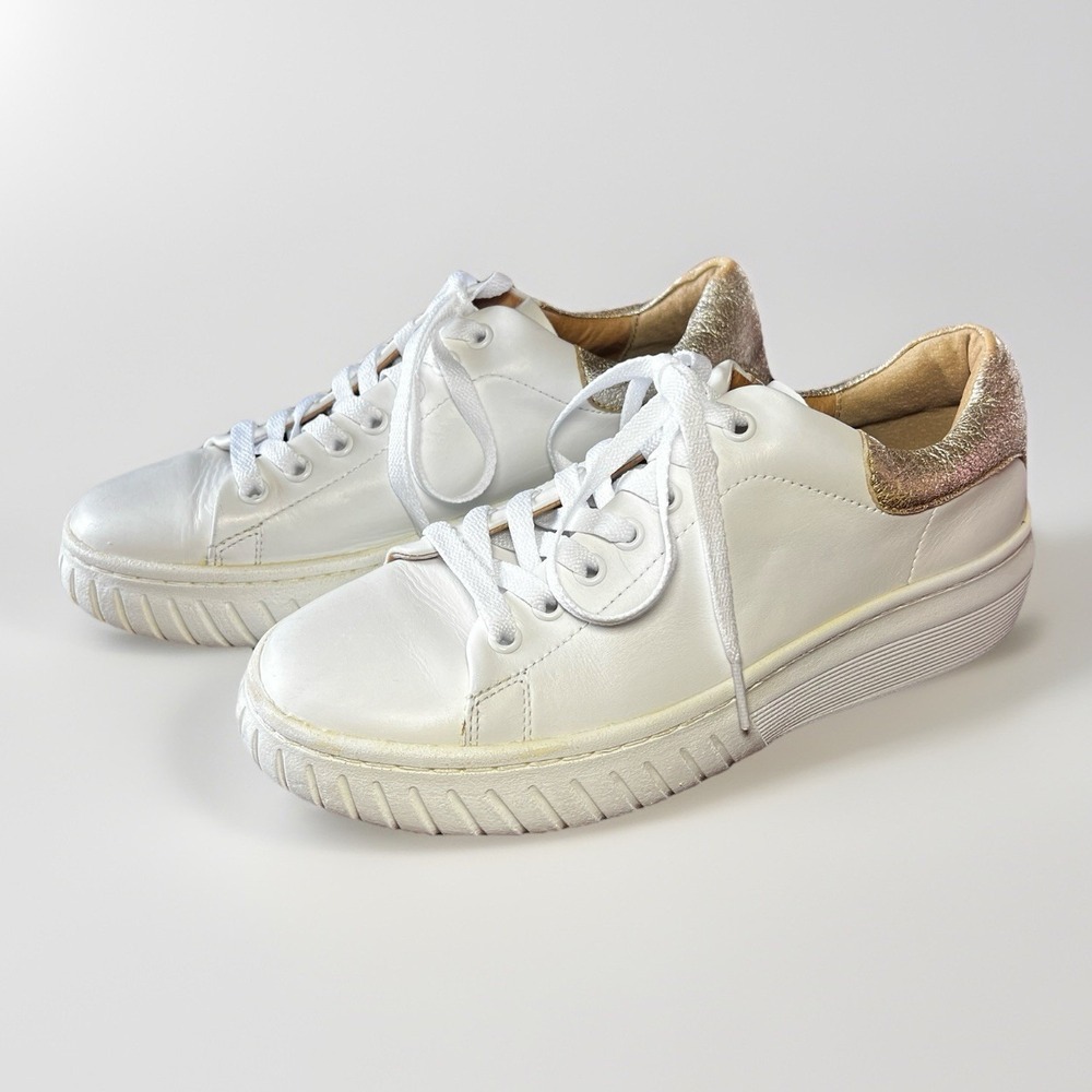 SOFFT Parkyn Women's Shoes White Leather Lace Up Casual Sneakers Size 9 - Picture 3 of 9